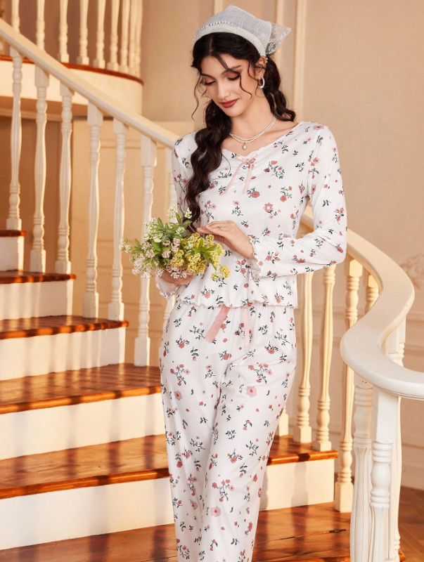 Romantic Floral Sleepwear Set