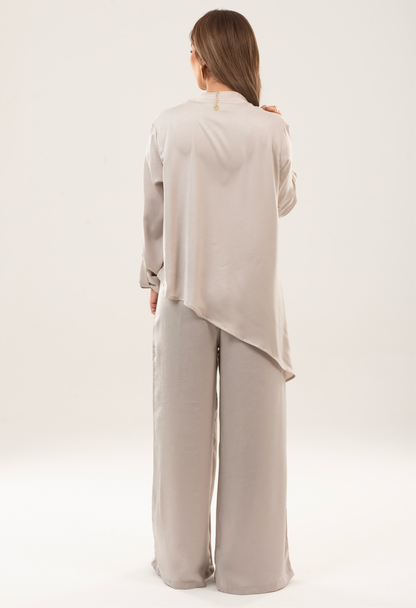 Satin asymmetrical Set