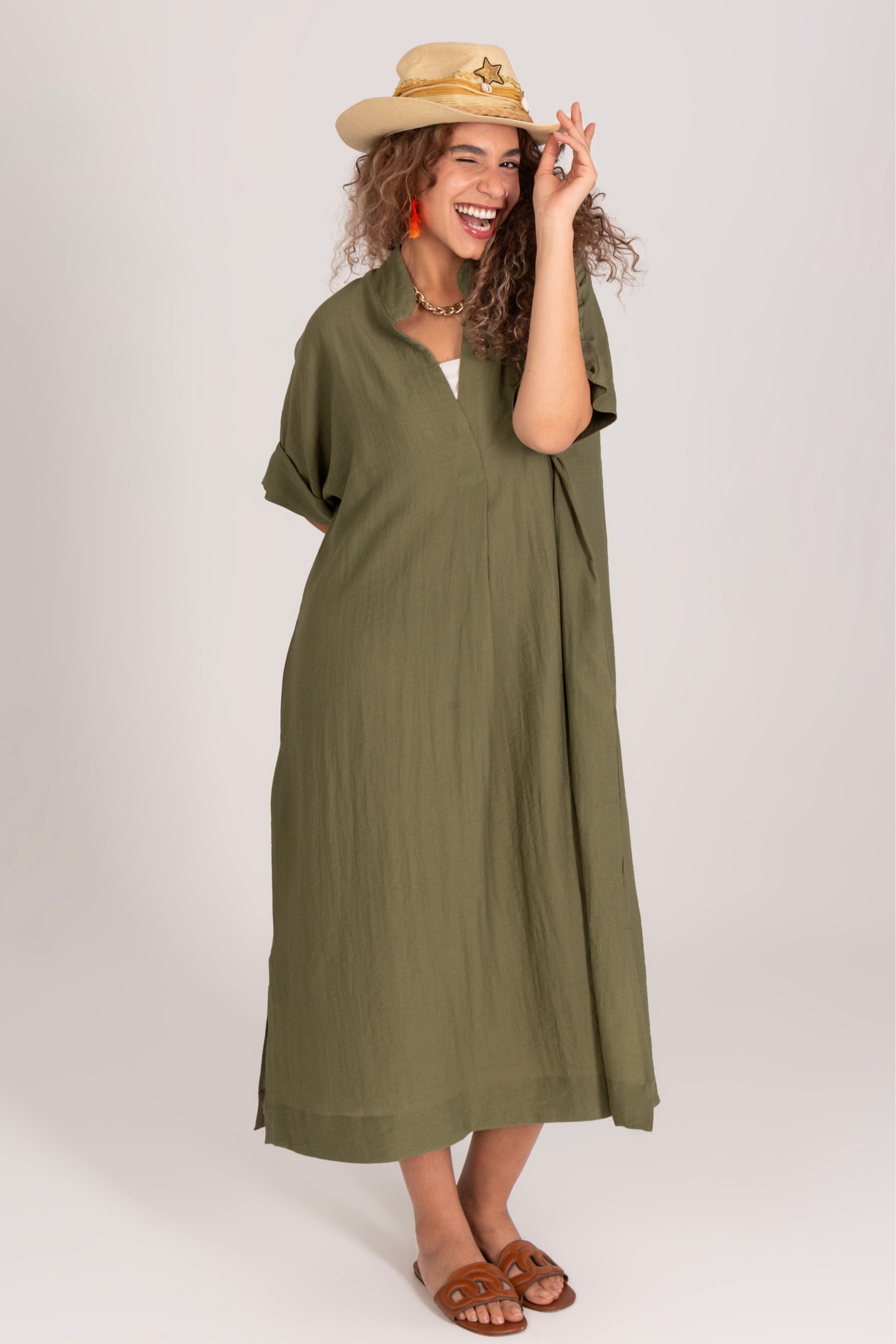 Summer Breeze Linen Dress