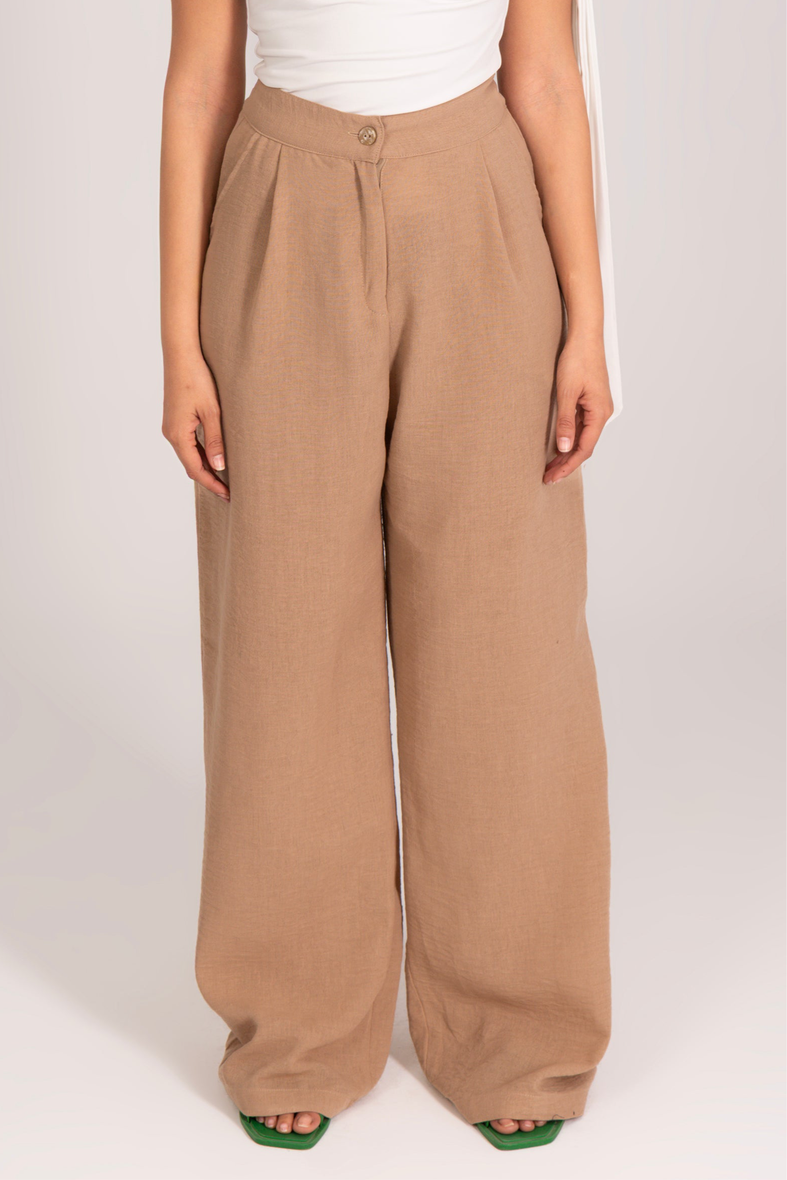 Linen Wide leg pants