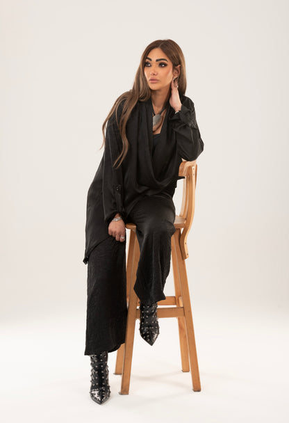 Satin asymmetrical Set