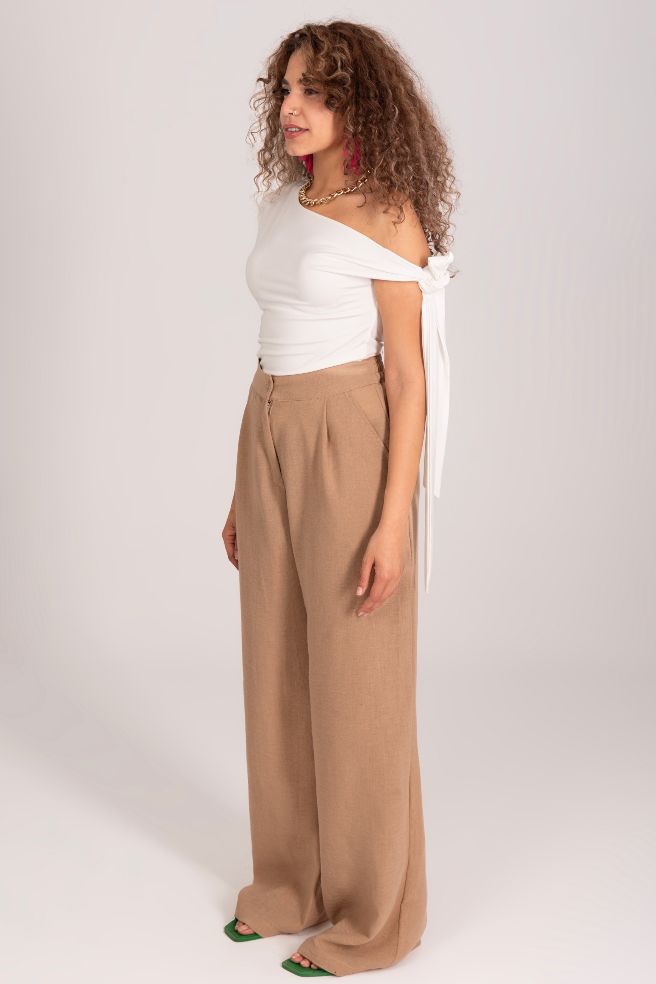 Linen Wide leg pants