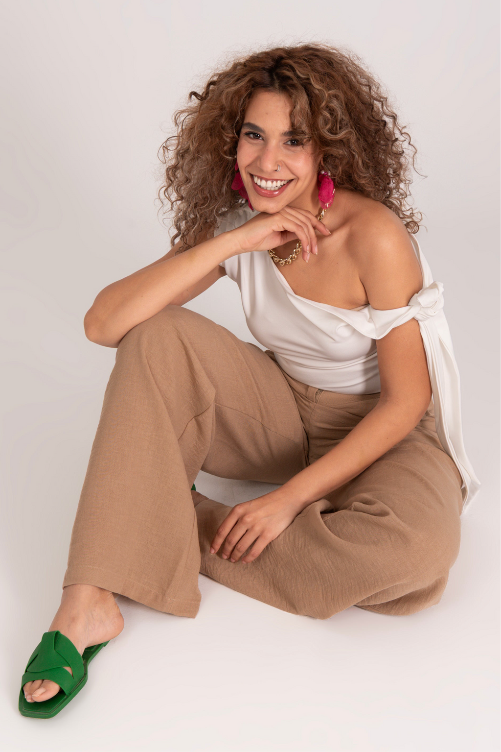 Linen Wide leg pants