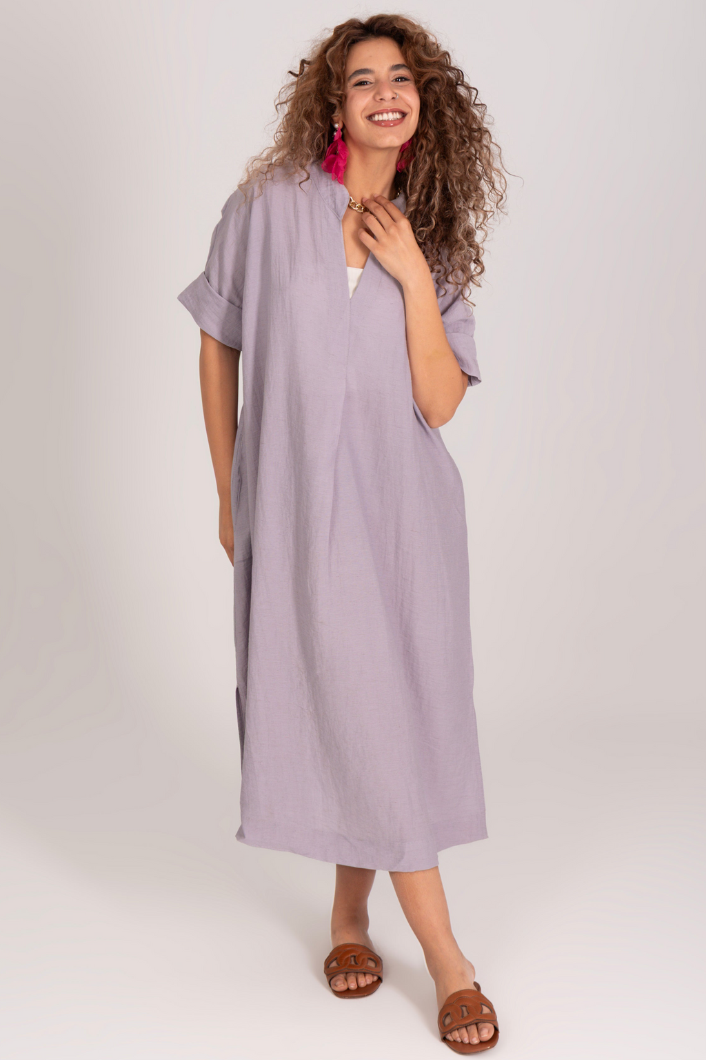 Summer Breeze Linen Dress