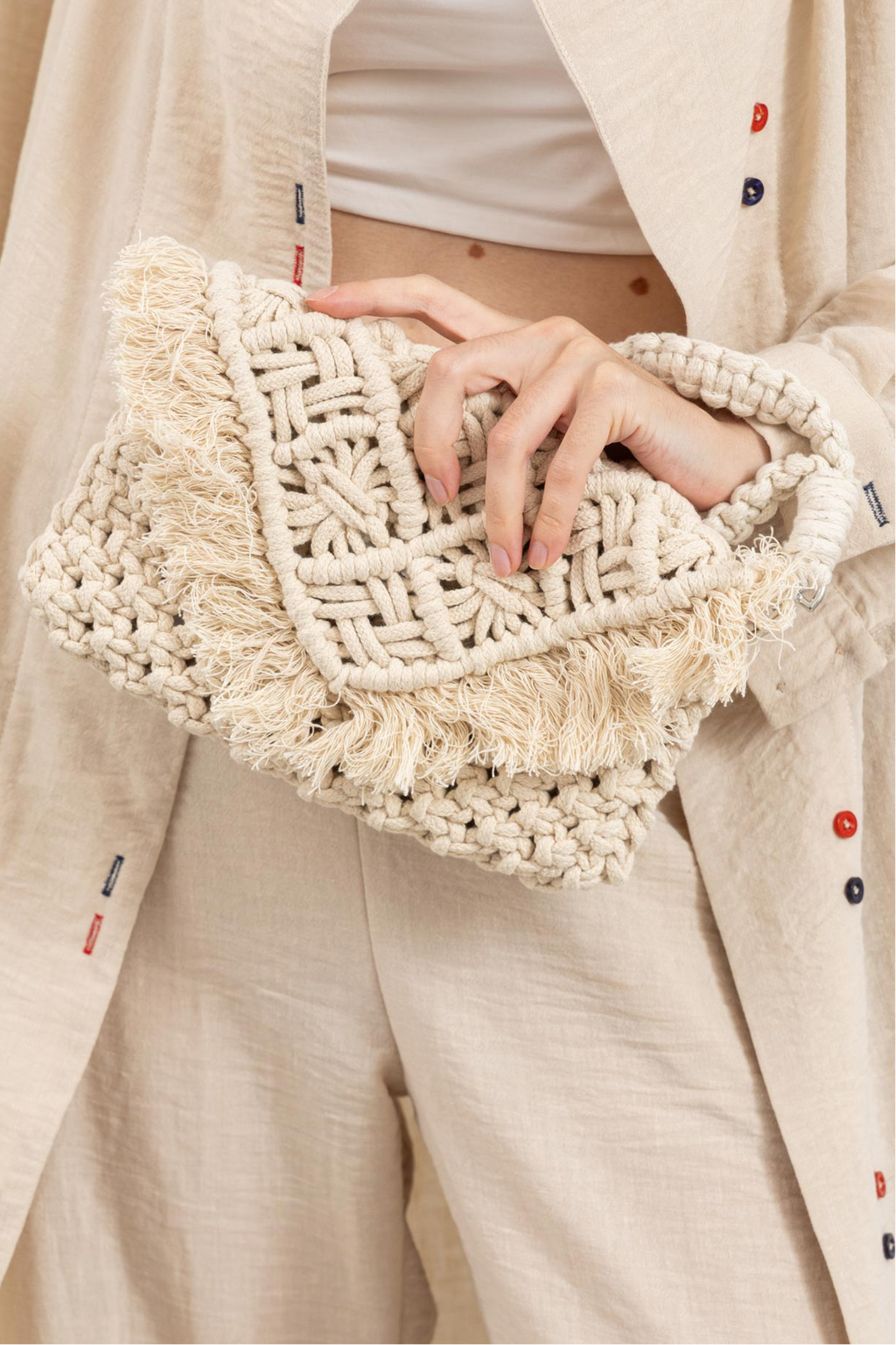 Macrame Clutch - Boho Yarn