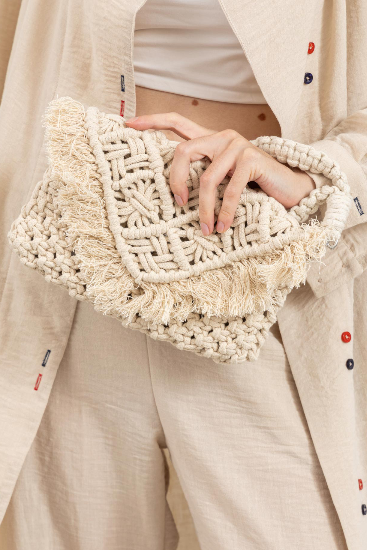 Macrame Clutch - Boho Yarn