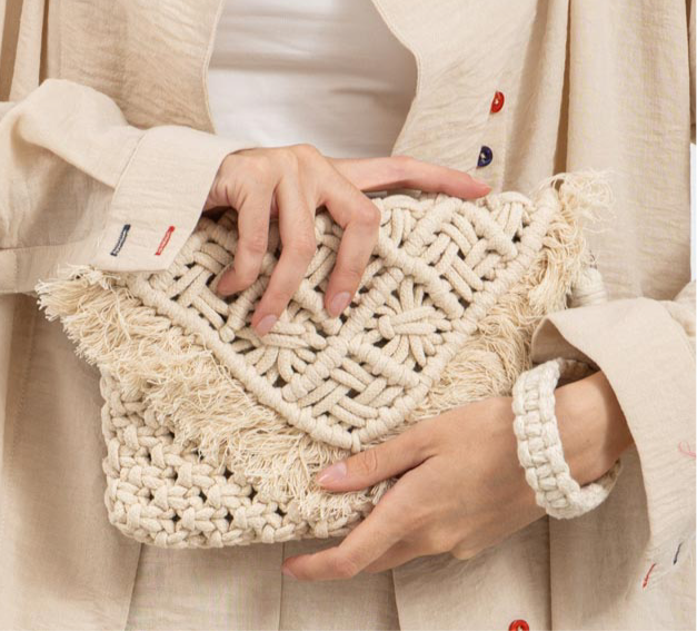 Macrame Clutch - Boho Yarn