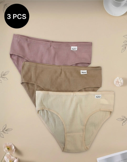 3pcs Low-Rise Panties Set