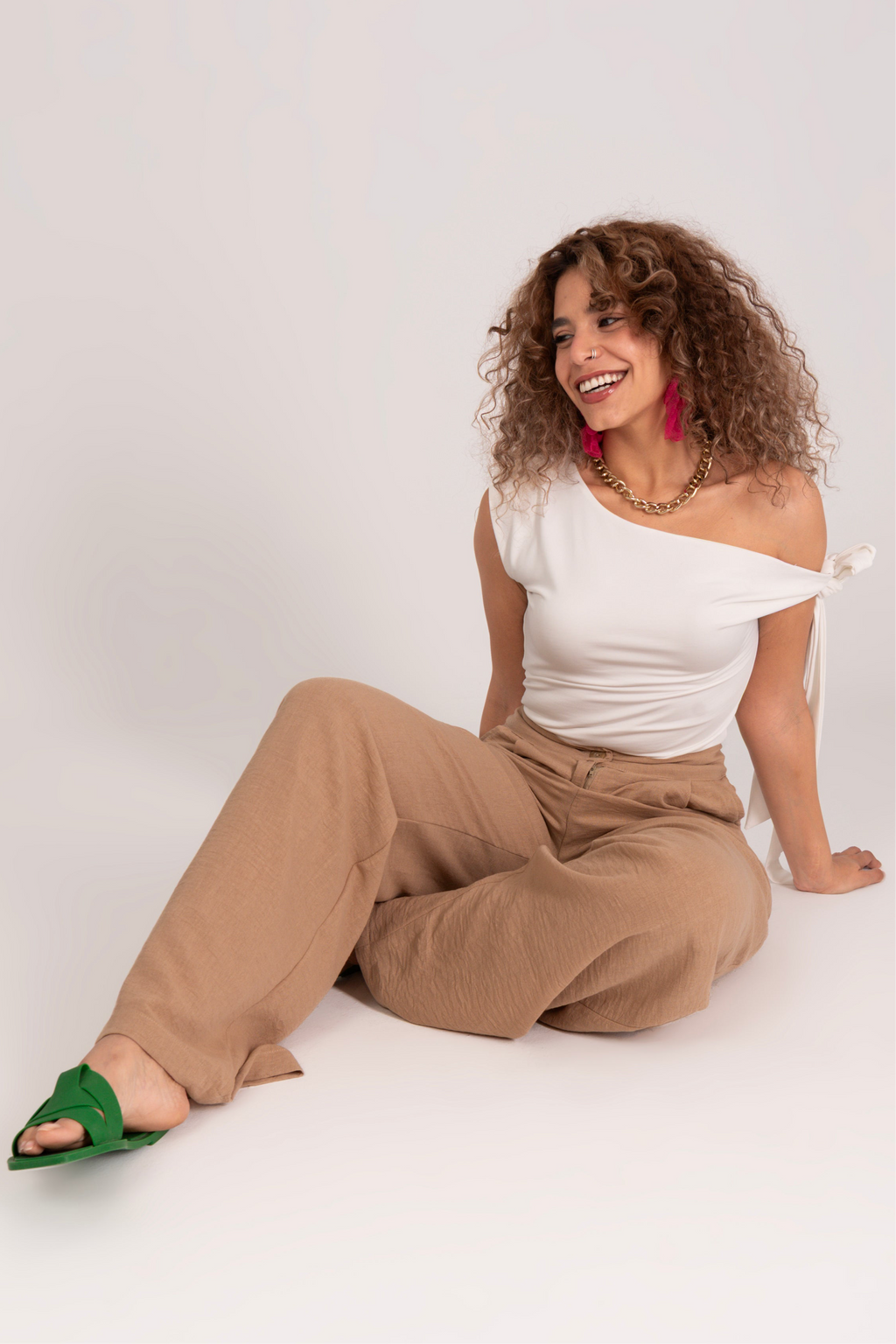 Linen Wide leg pants