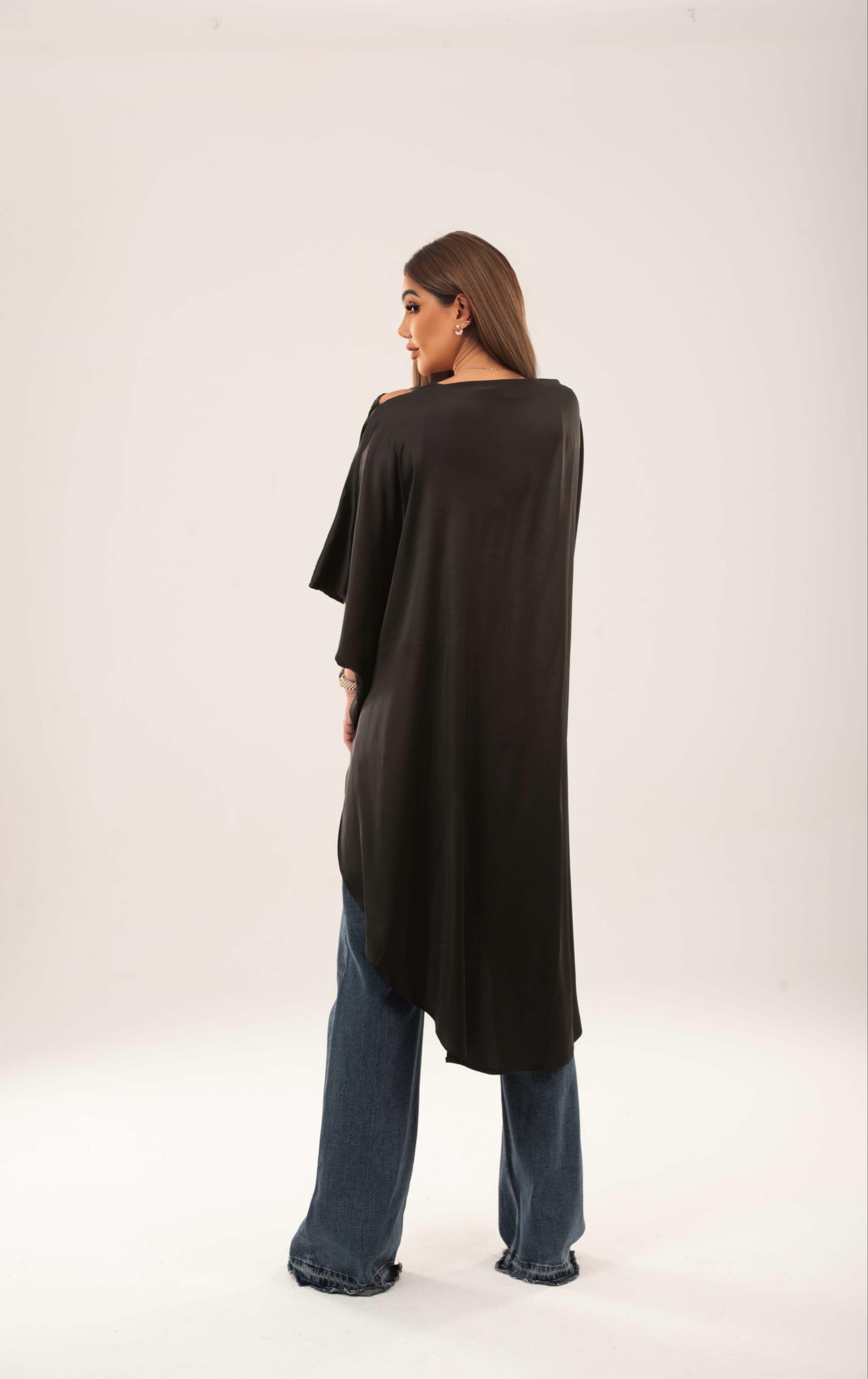 Off shoulder Tie-Waist Tunic