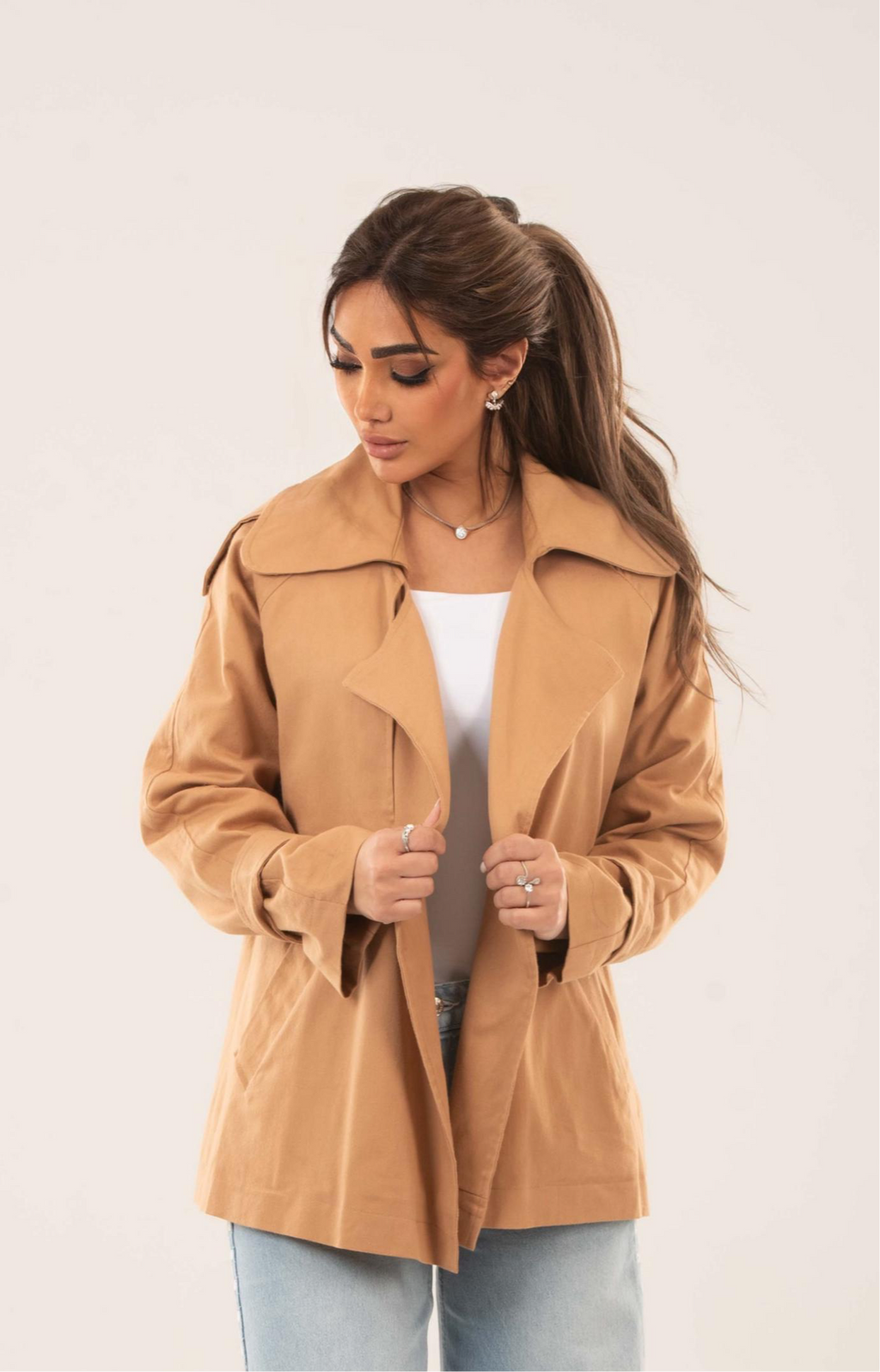 Trench Gaberdine Jacket - Amaze