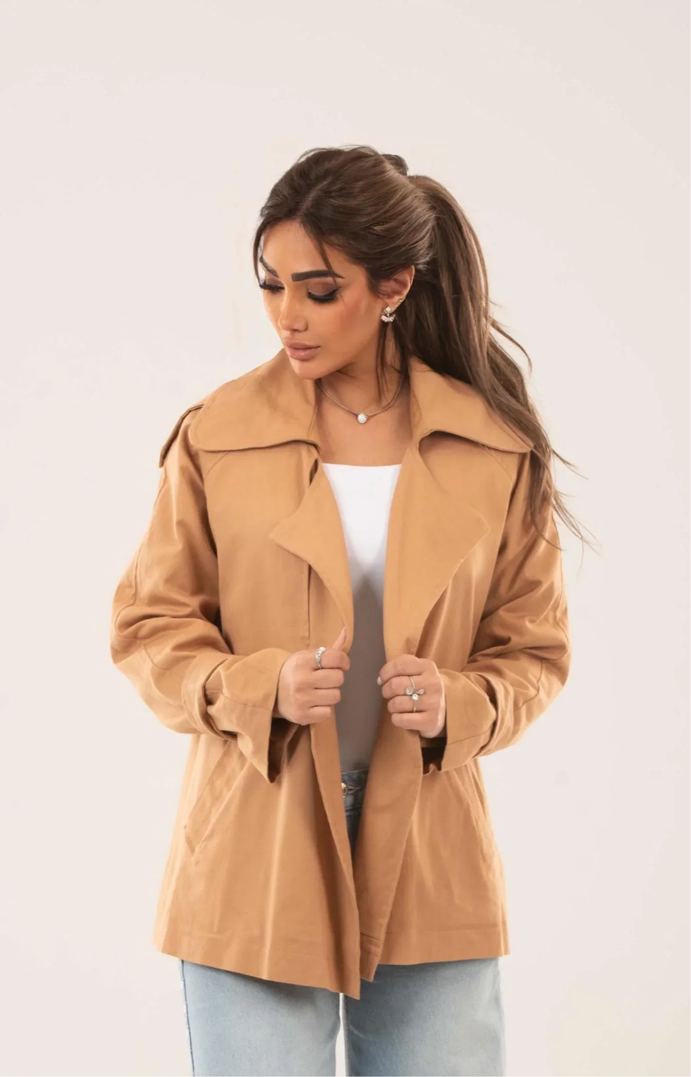 Trench Gaberdine Jacket - Amaze