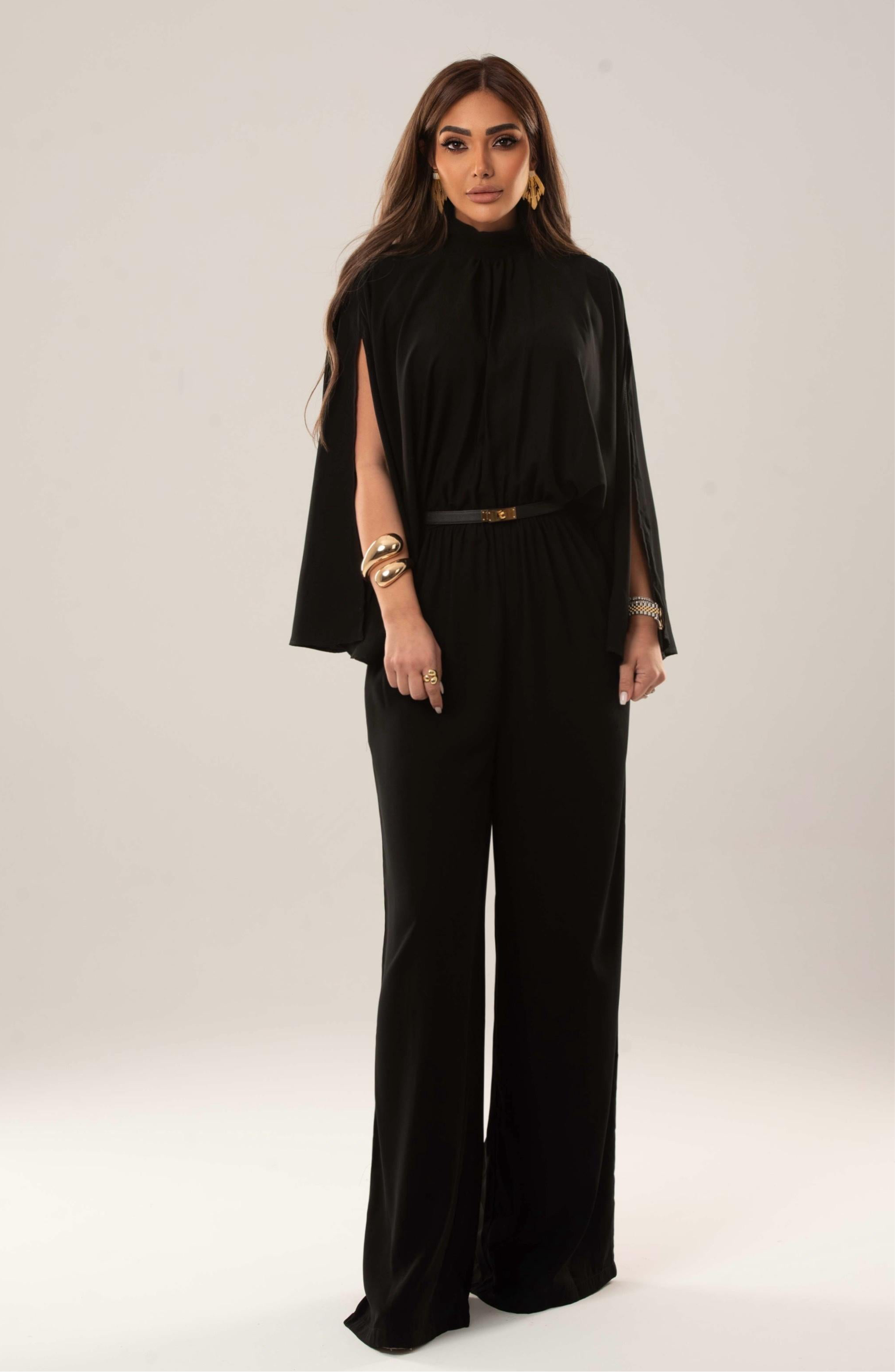 Wide Leg Open Sleeves Jumpsuits - Amaze
