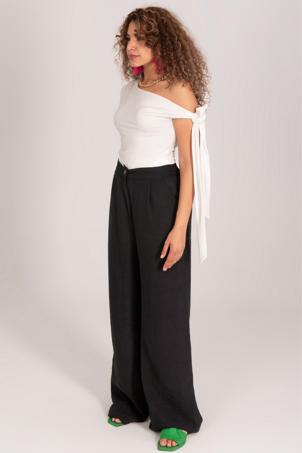 Linen Wide leg pants