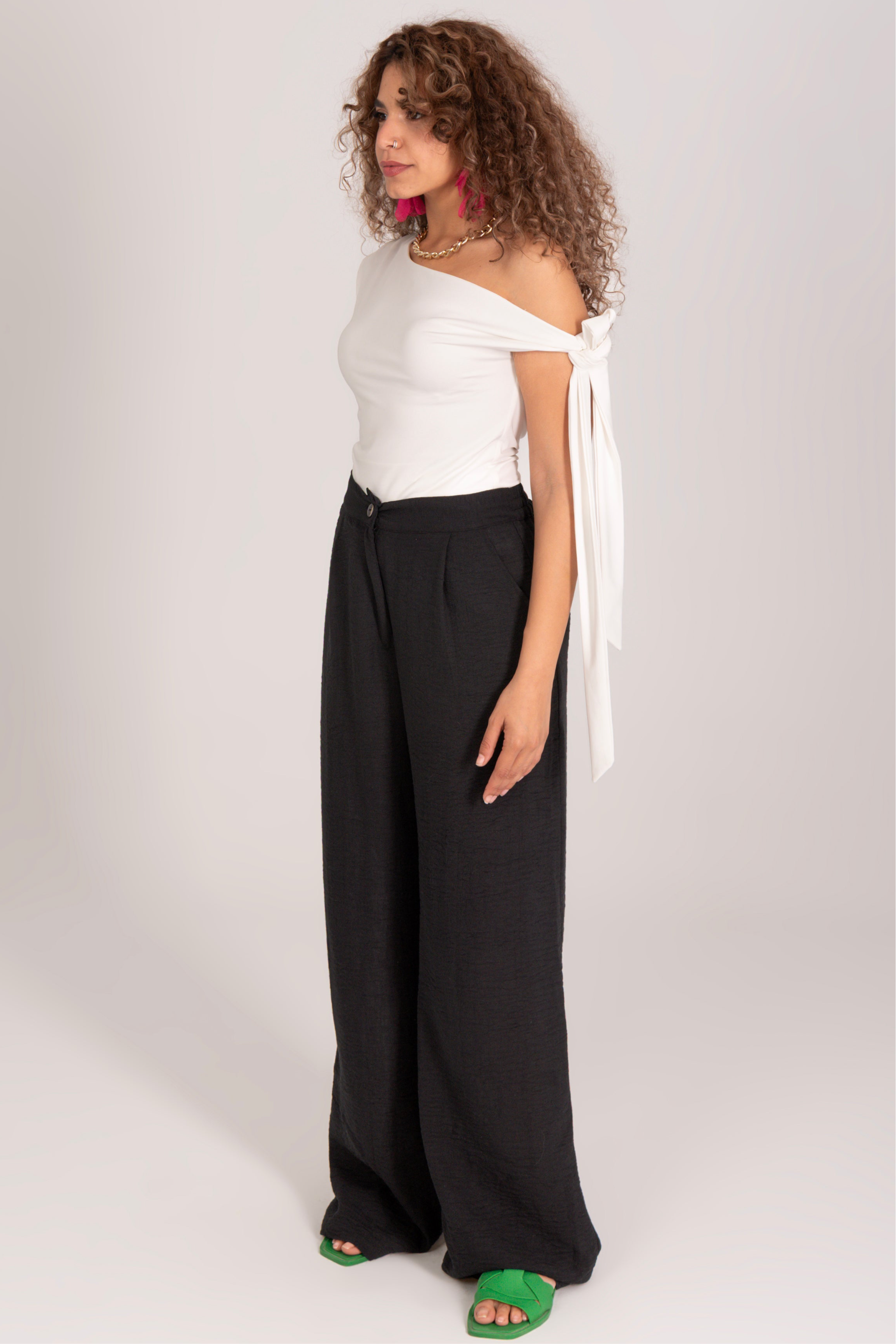 Linen Wide leg pants
