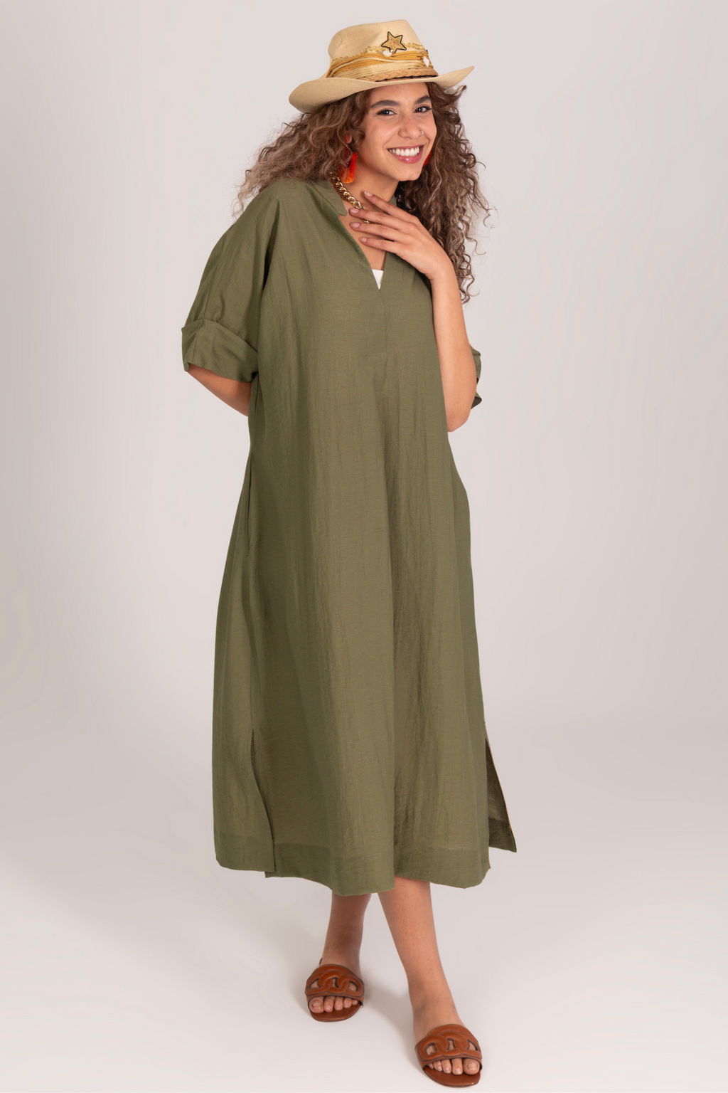 Summer Breeze Linen Dress