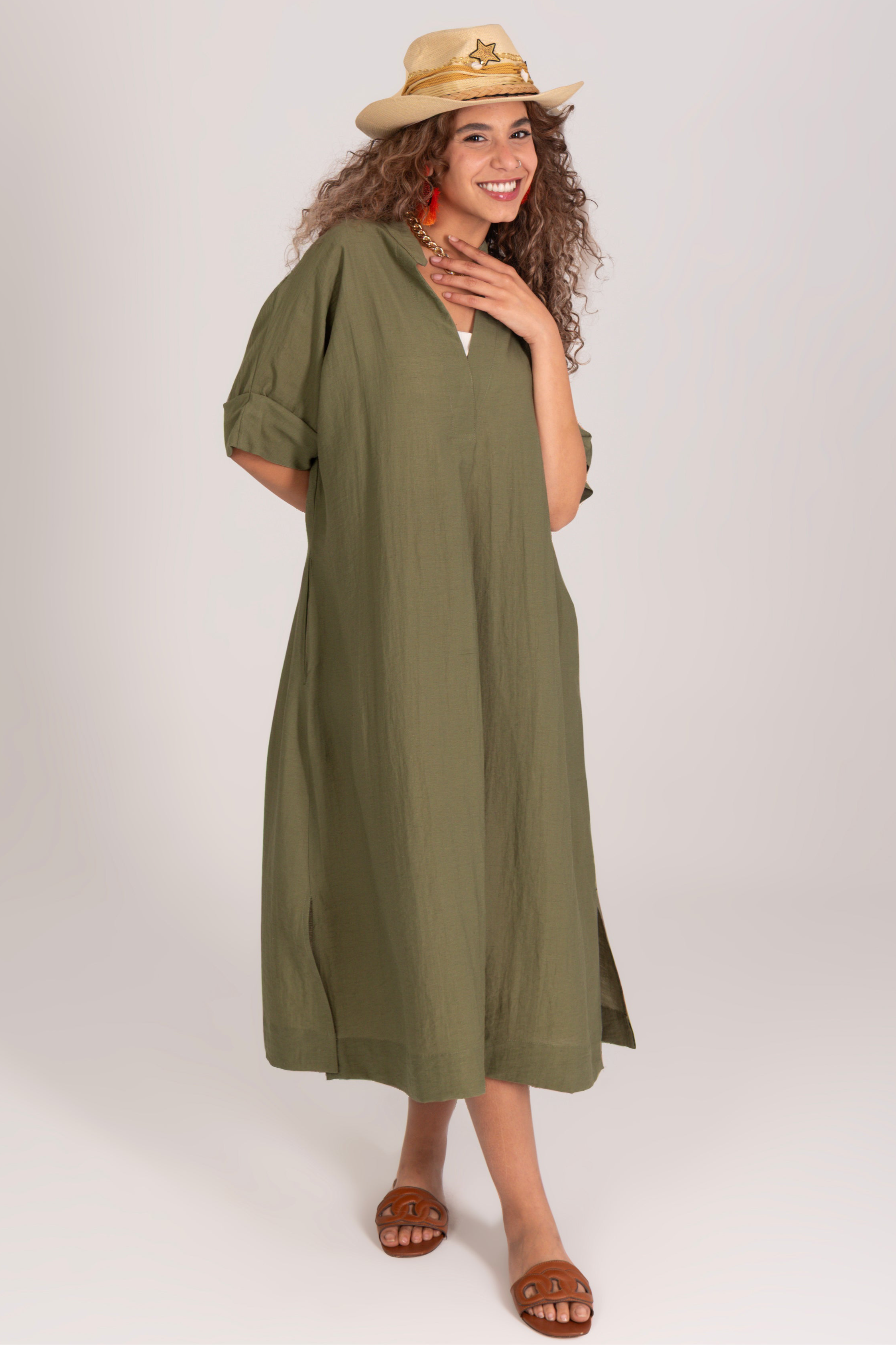 Summer Breeze Linen Dress
