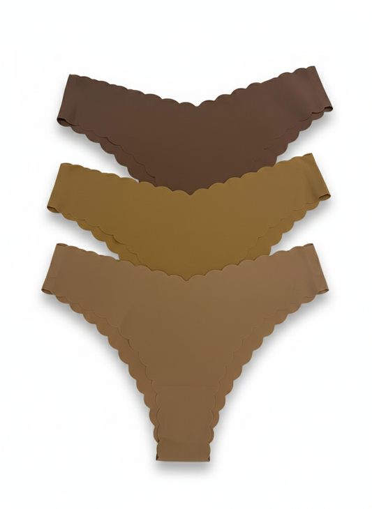 3 pcs Soft Triangle Panties