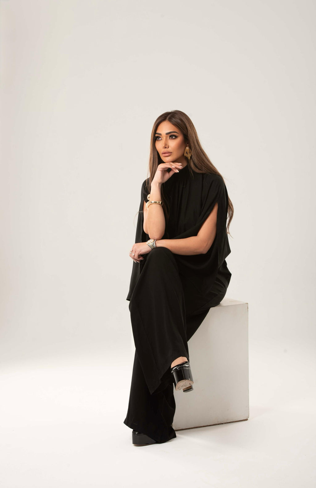 Wide Leg Open Sleeves Jumpsuits - Amaze