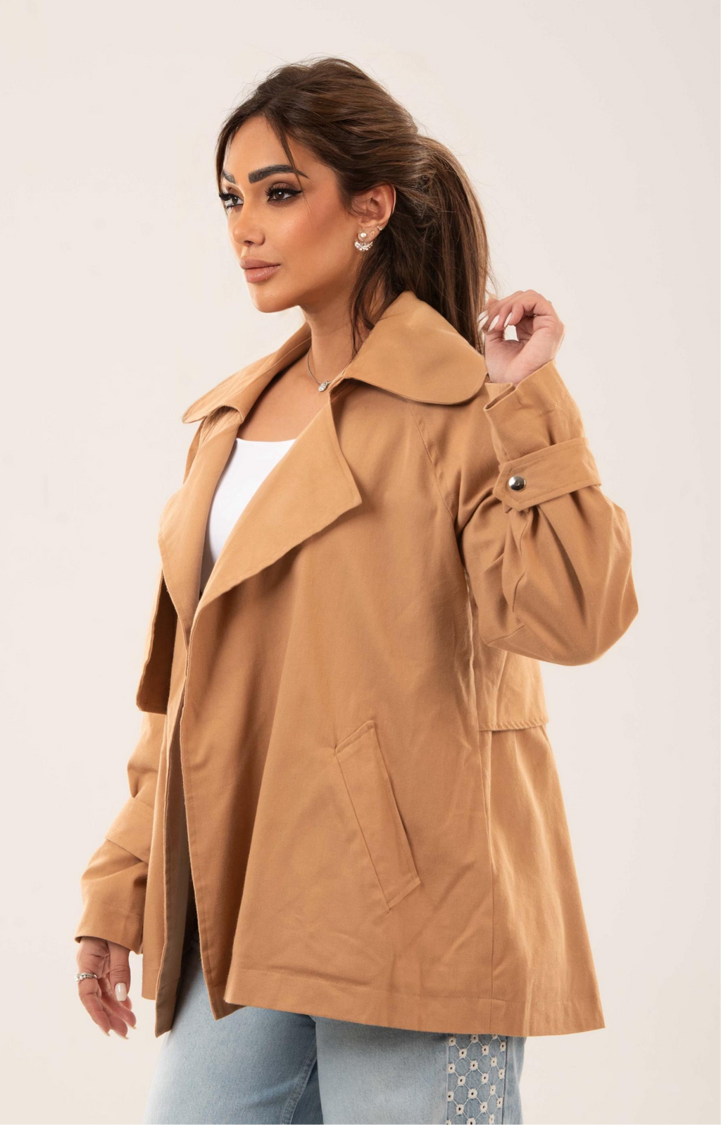 Trench Gaberdine Jacket - Amaze