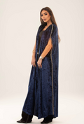 Midnight velvet long kimono