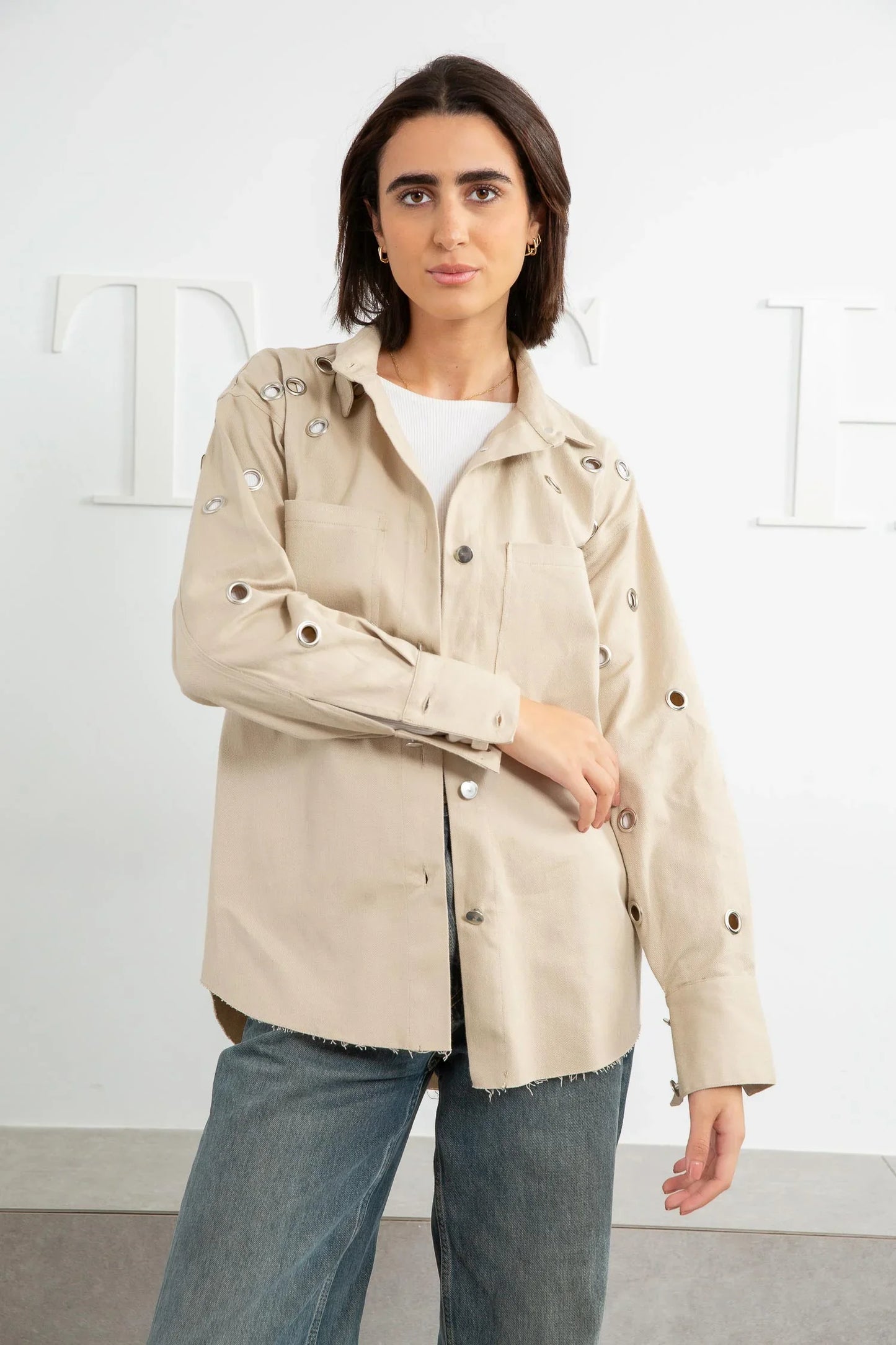 Rings Gabardine Shirt - Amaze