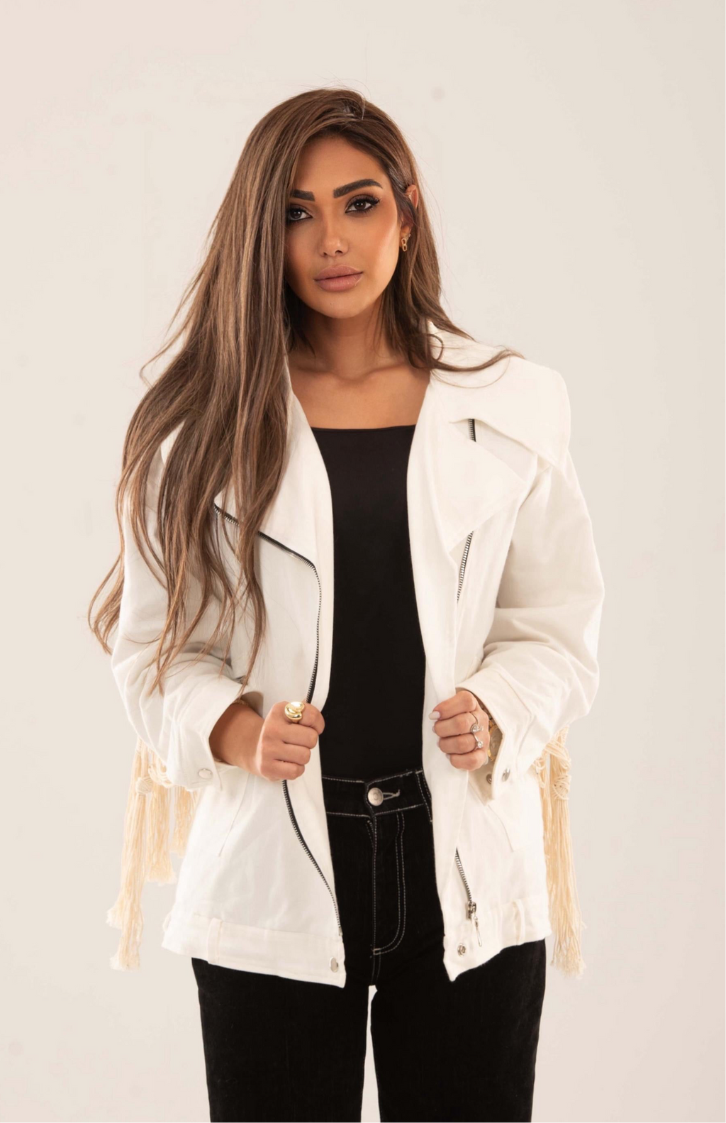 Boho Fringe Oversized Jacket - Amaze