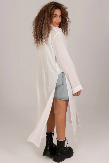 Sophia split sides stain Long shirt