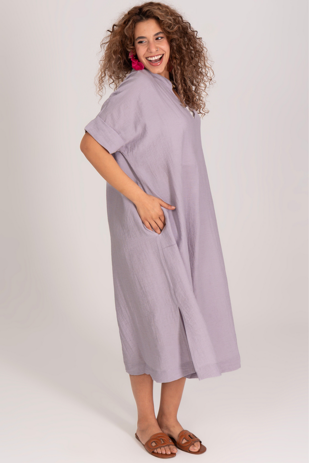 Summer Breeze Linen Dress