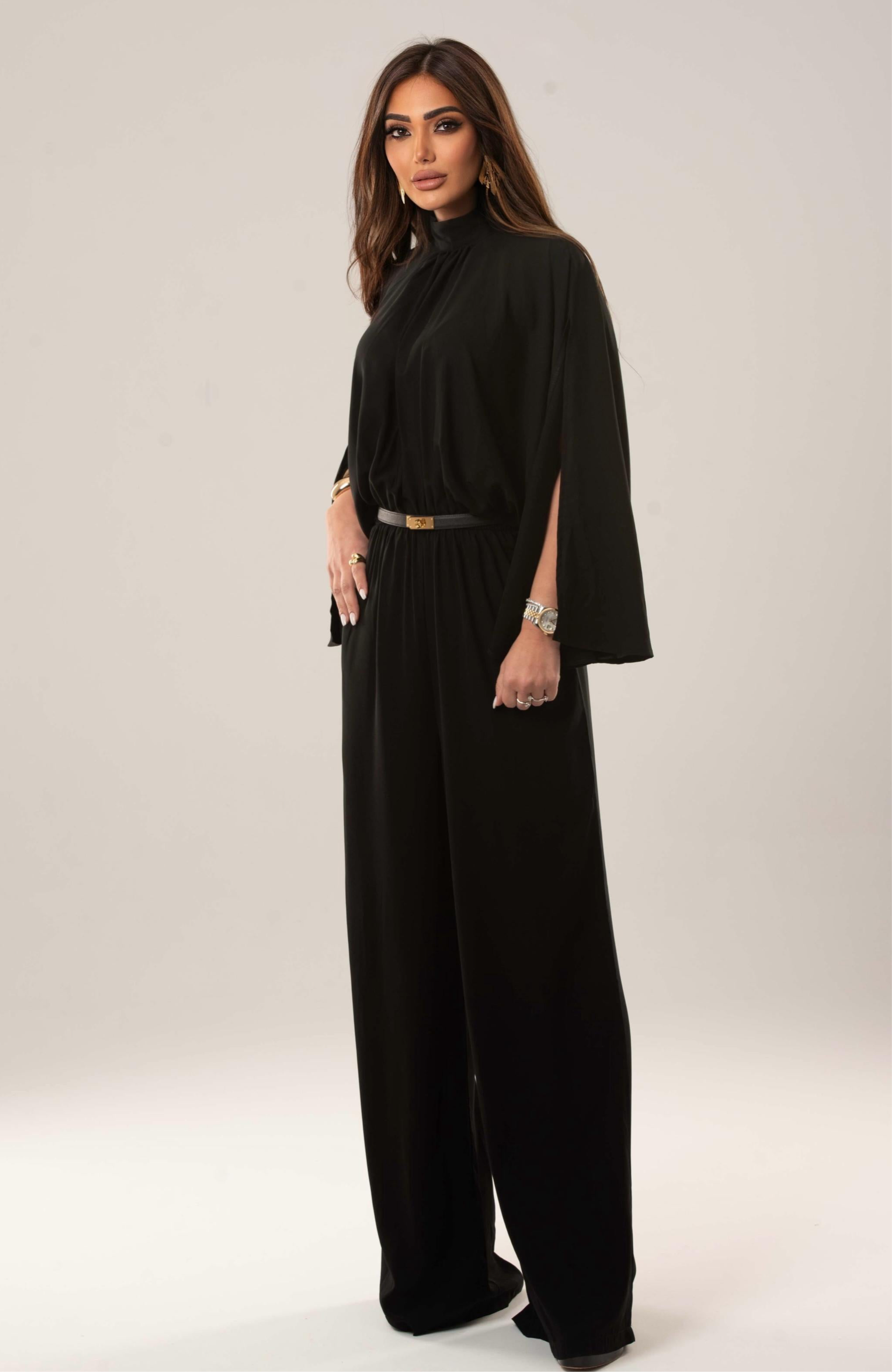 Wide Leg Open Sleeves Jumpsuits - Amaze