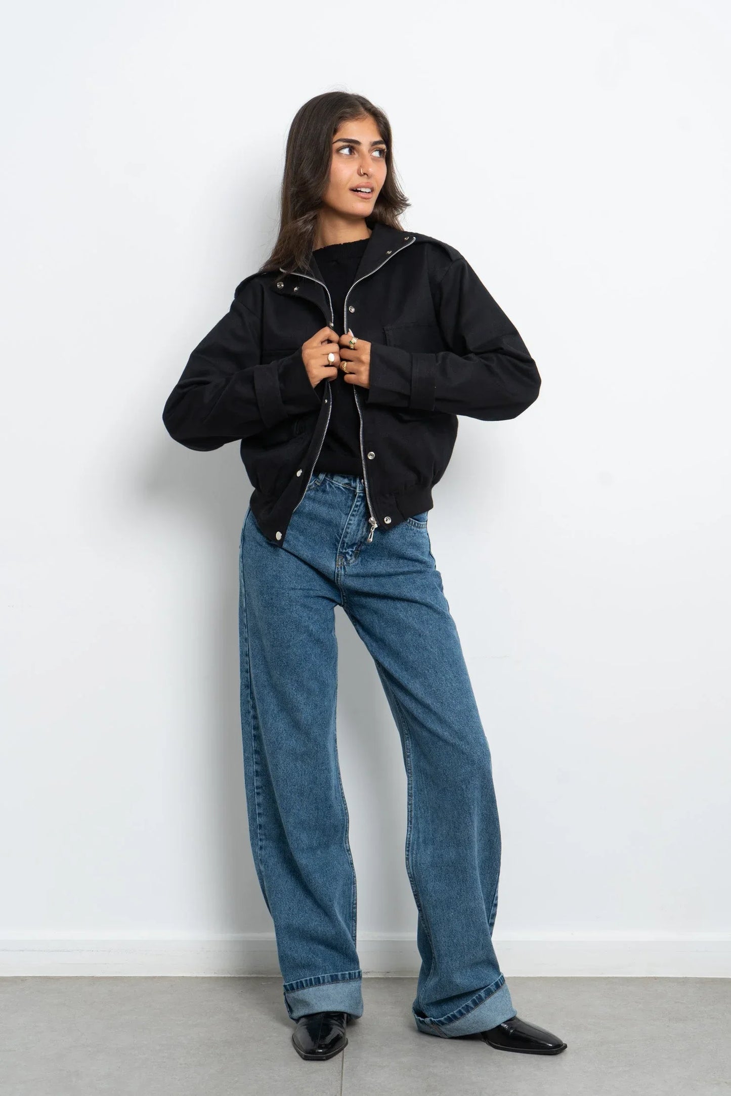 Pinned Cropped Jacket - Amaze