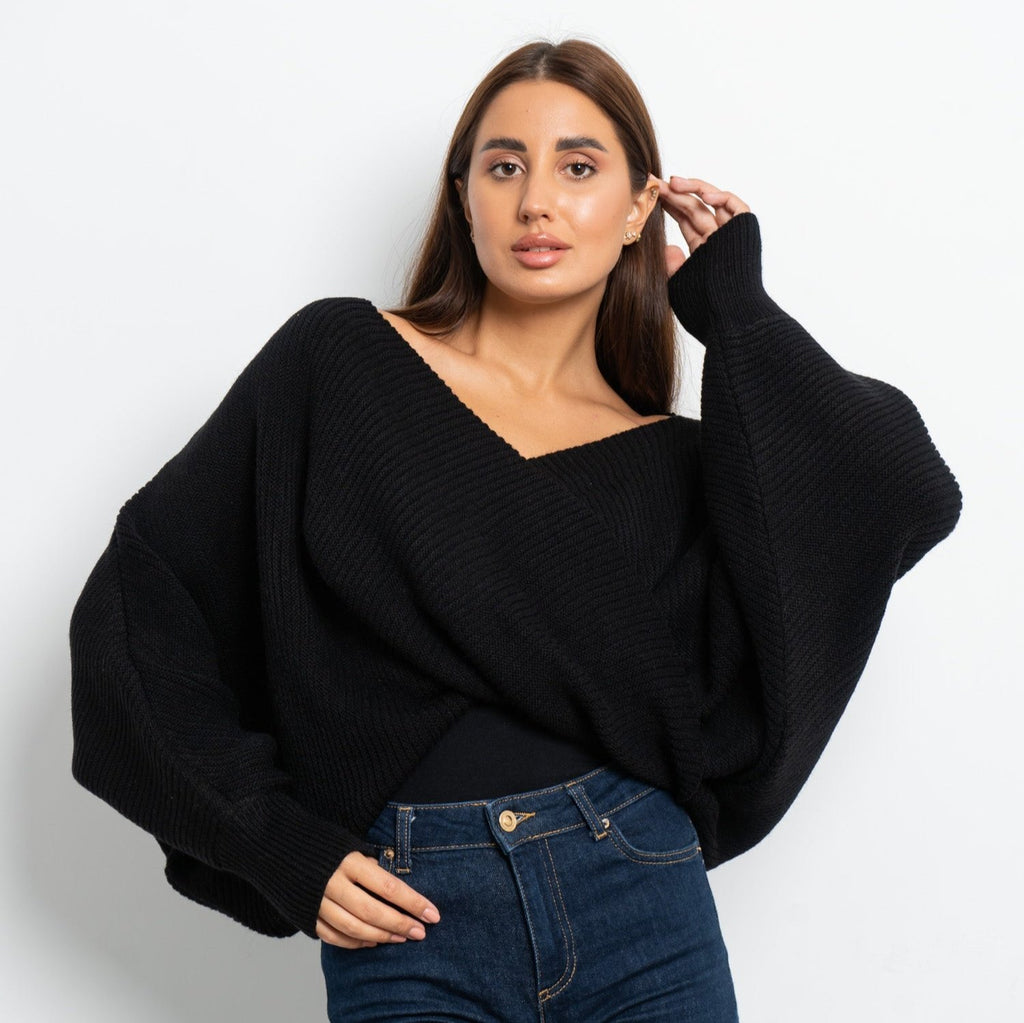 Twisted Knitted Pullover - Amaze