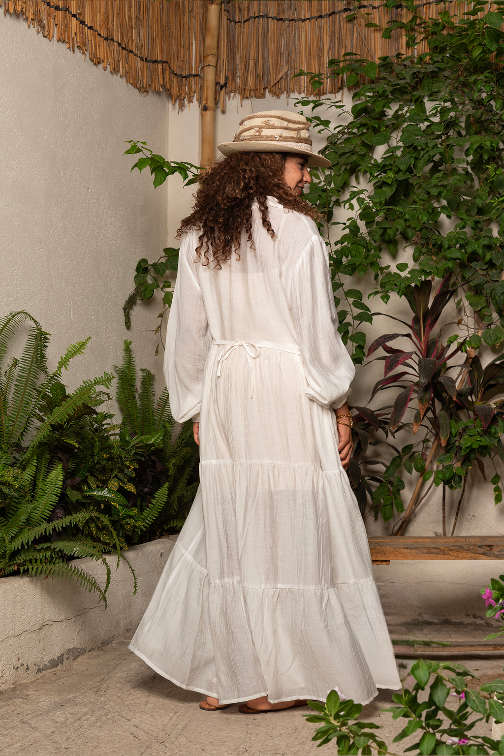 Long sleeves maxi dress