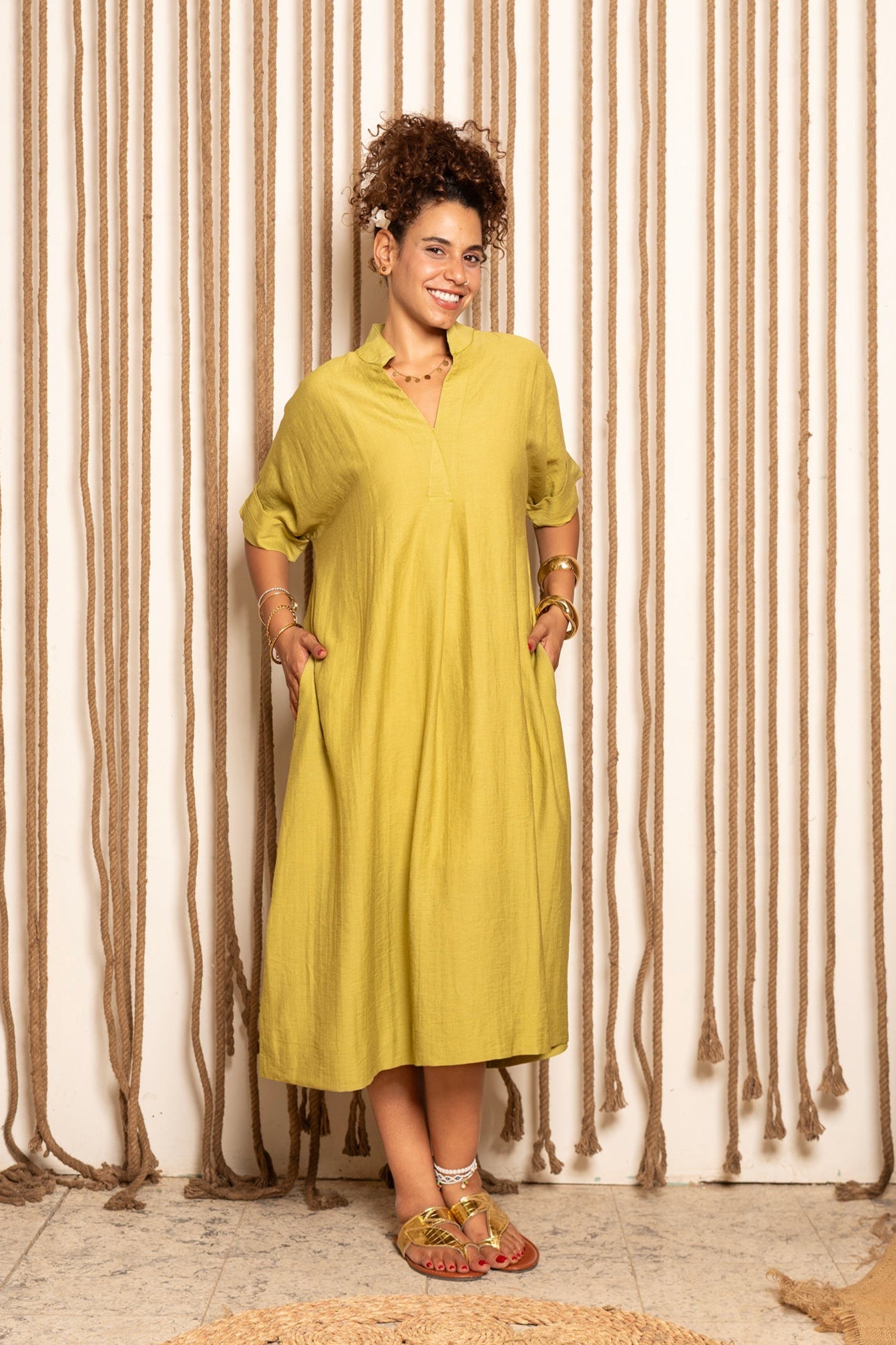Summer Breeze Linen Dress