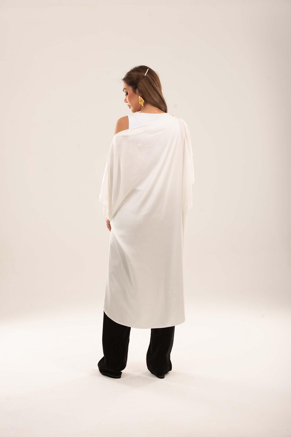 Off shoulder Tie-Waist Tunic