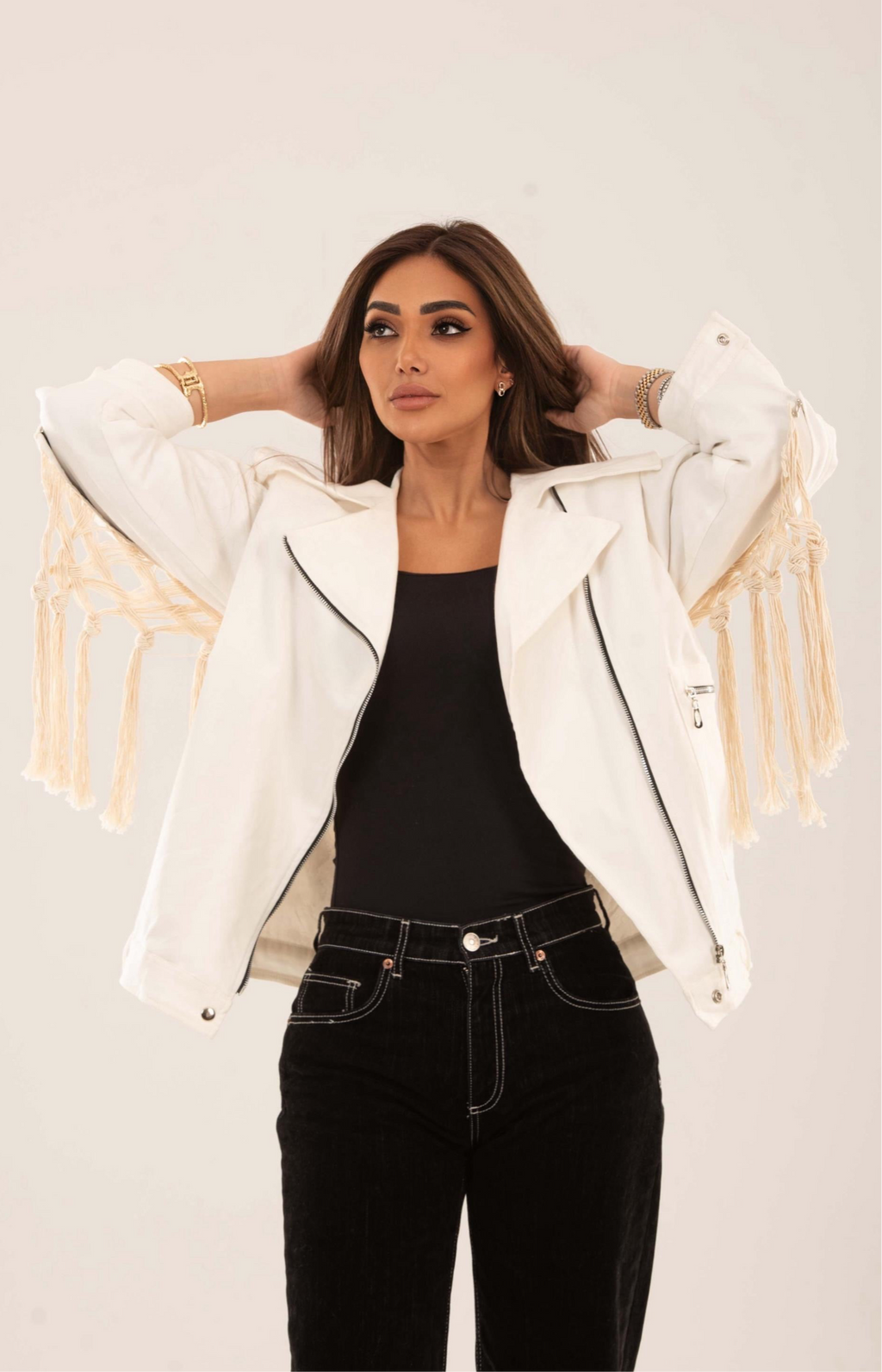 Boho Fringe Oversized Jacket - Amaze