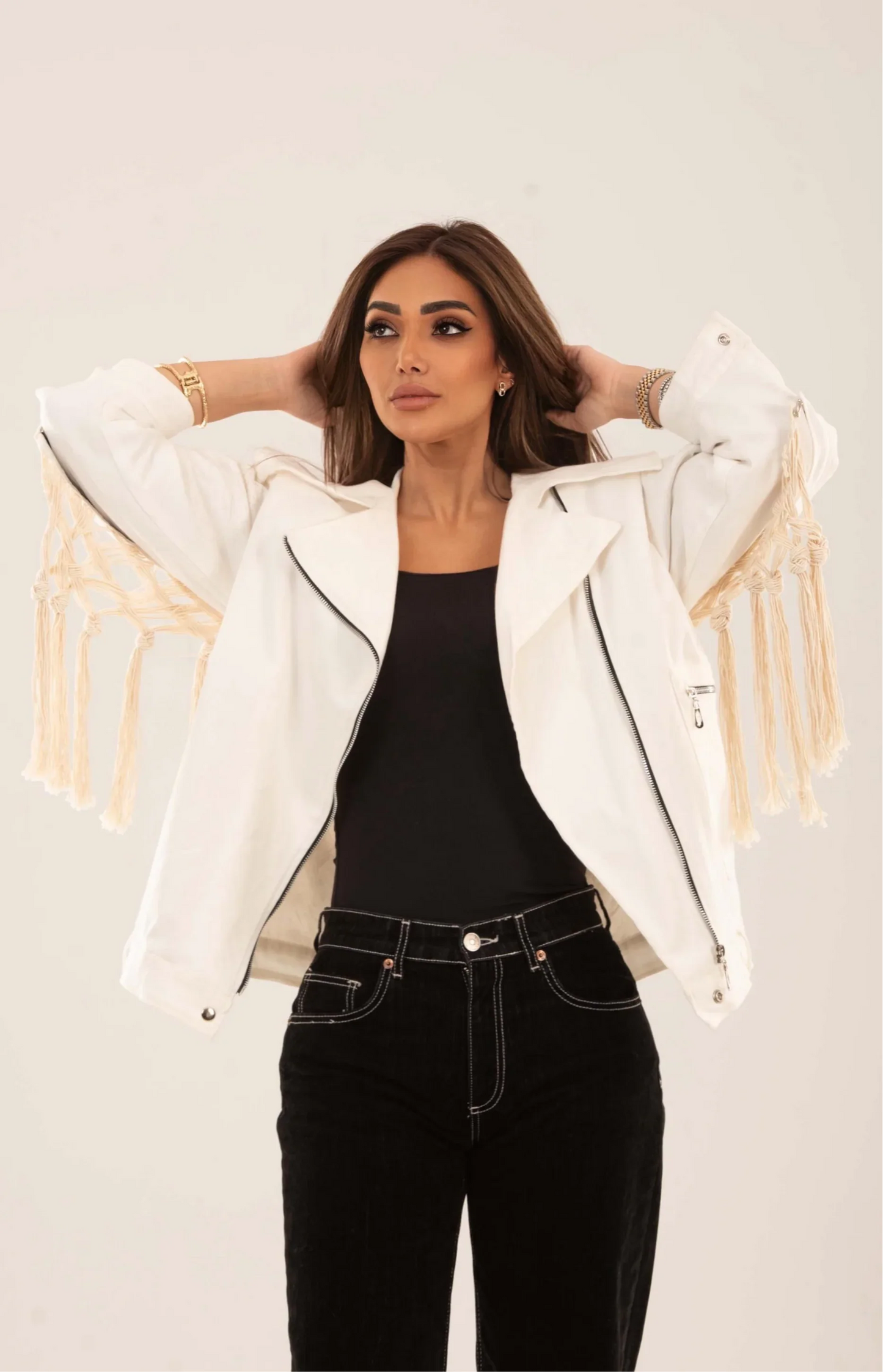 Boho Fringe Oversized Jacket - Amaze