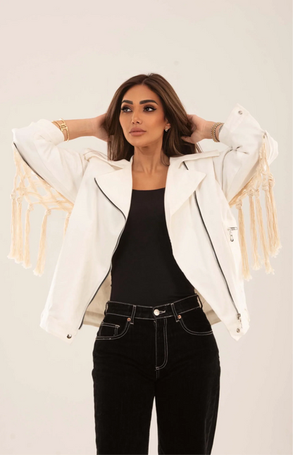 Boho Fringe Oversized Jacket - Amaze