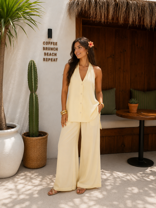 Backless vest set
