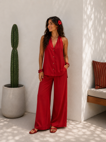 Backless vest set
