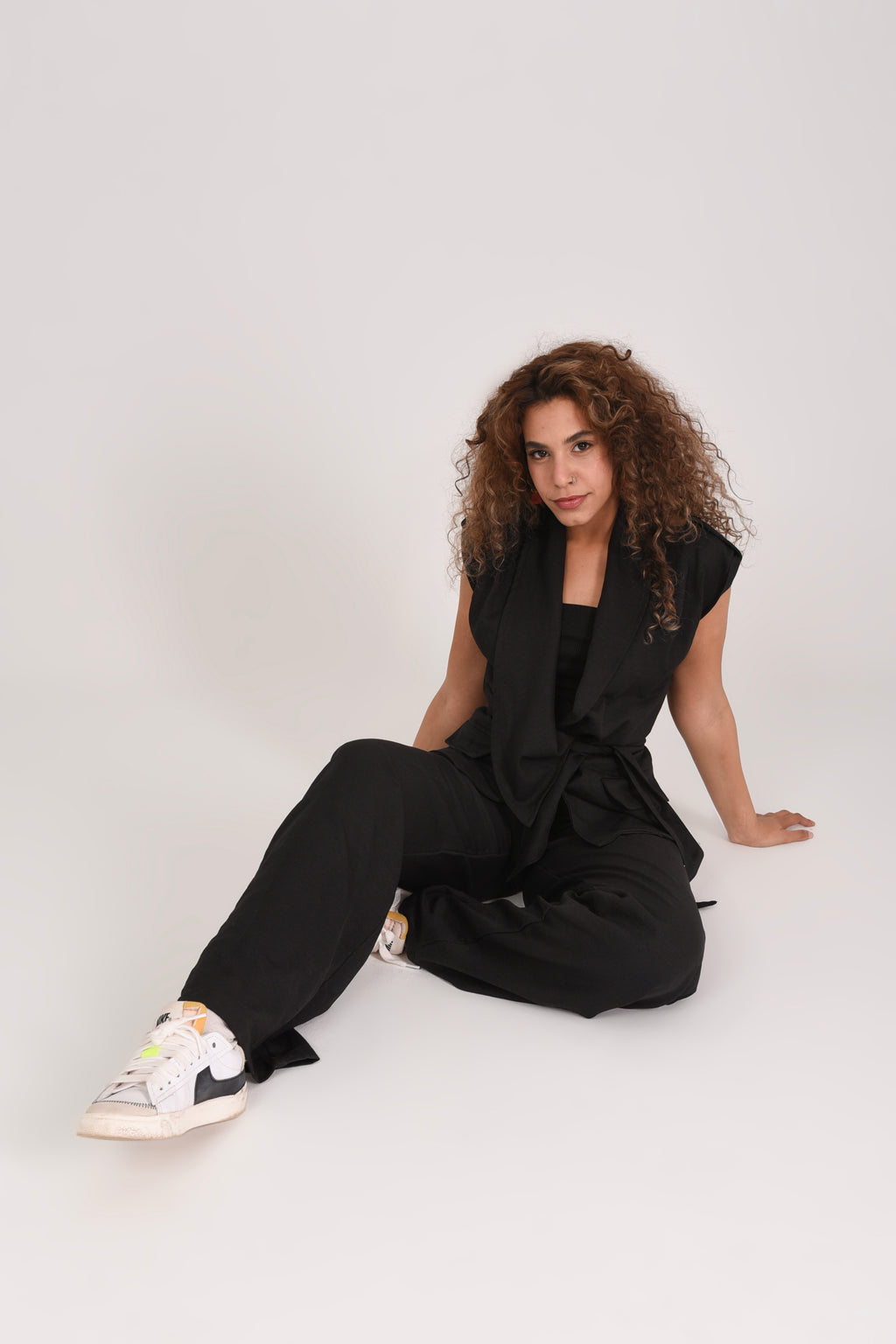 Soft Blended Linen Belted set