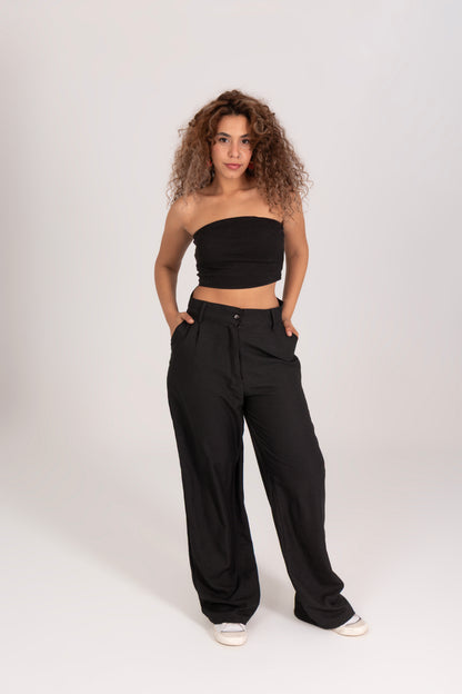 Soft Blended Linen Belted set