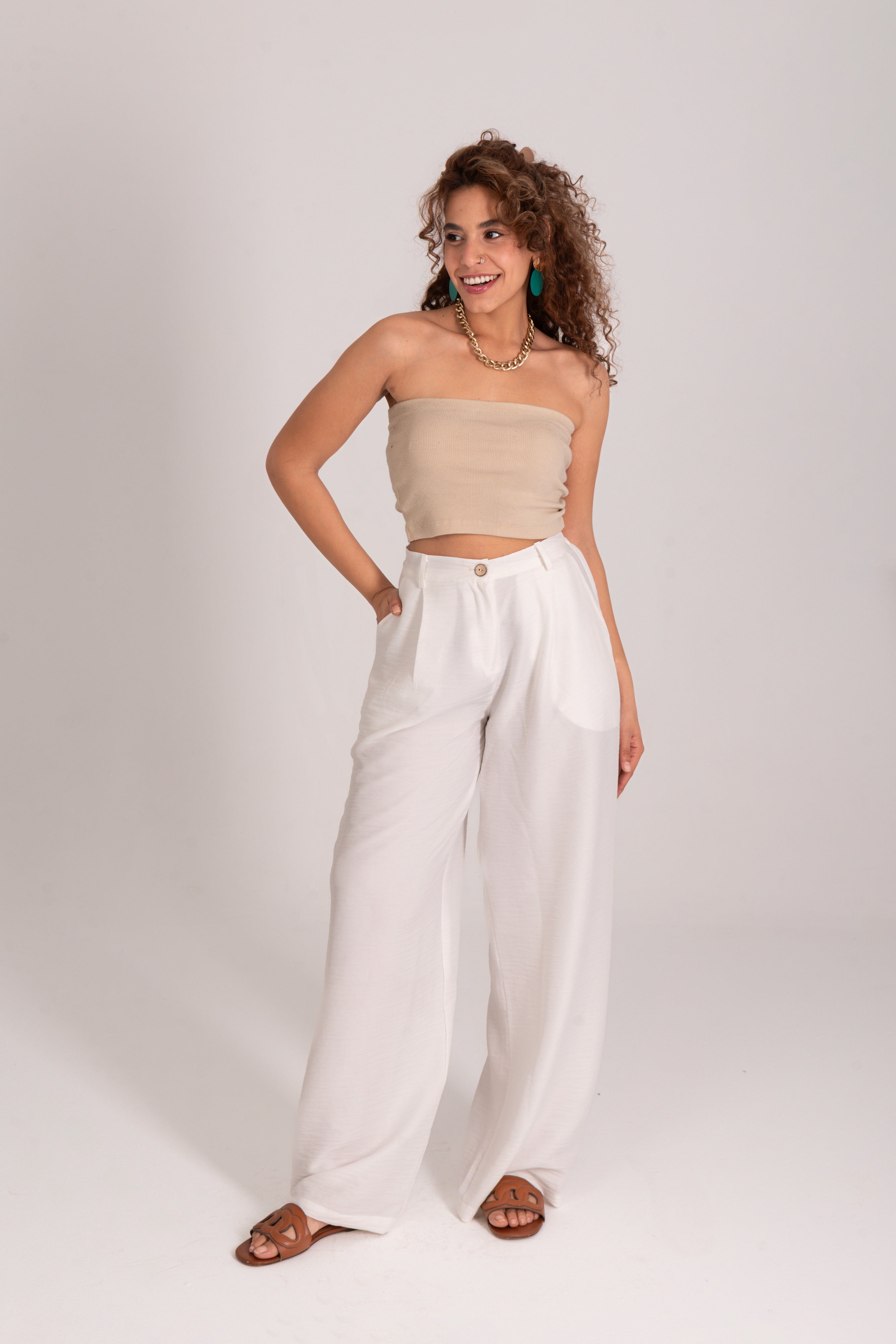 Soft Blended Linen Belted set
