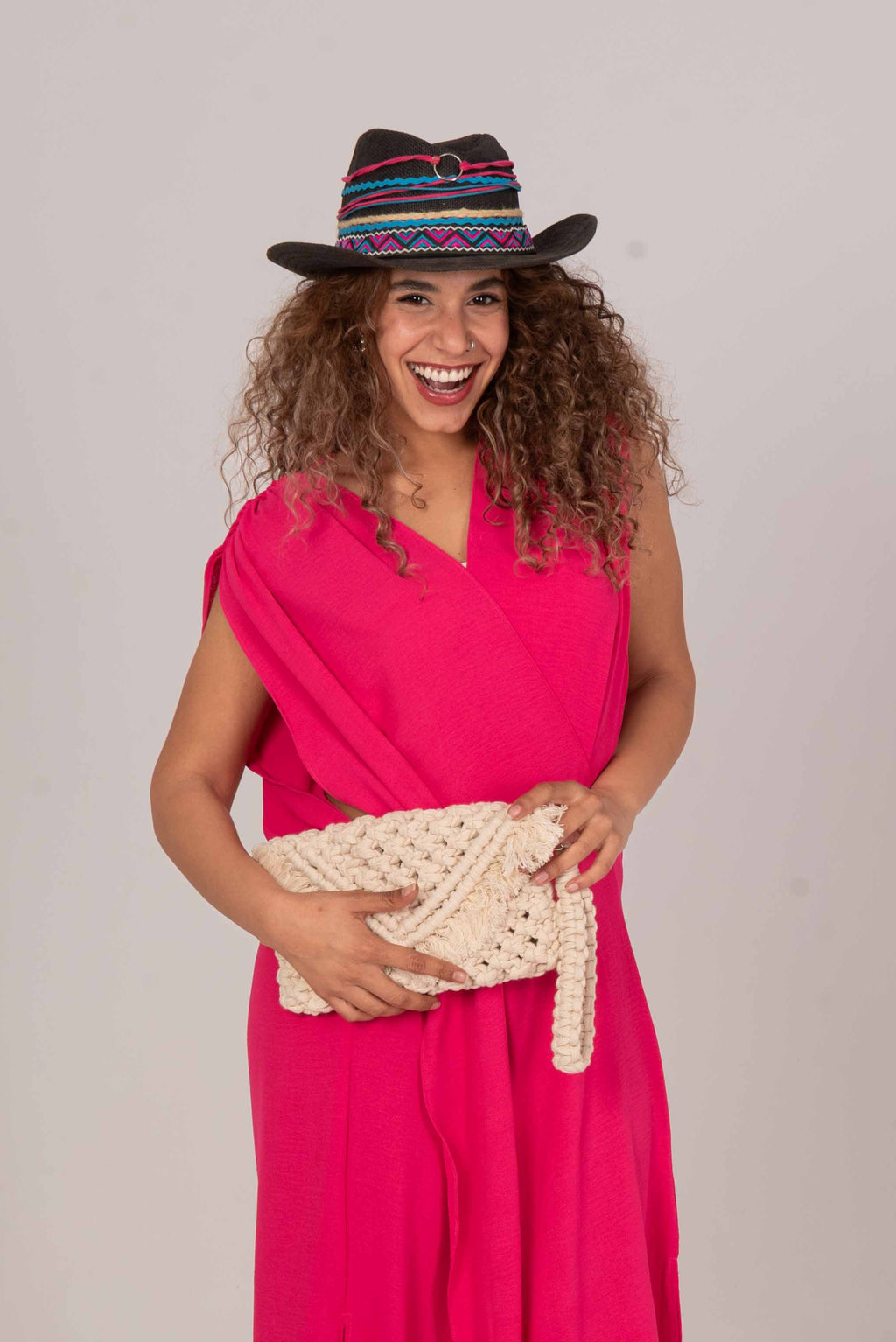 Bohemian Macrame Clutch - Boho Yarn