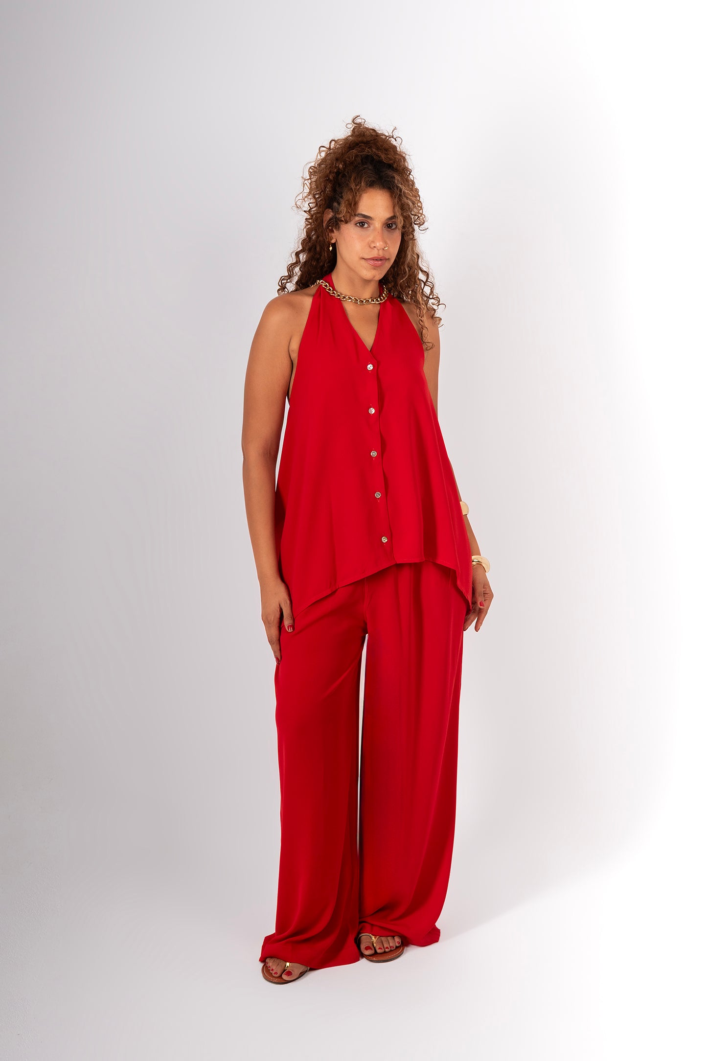 Backless vest set