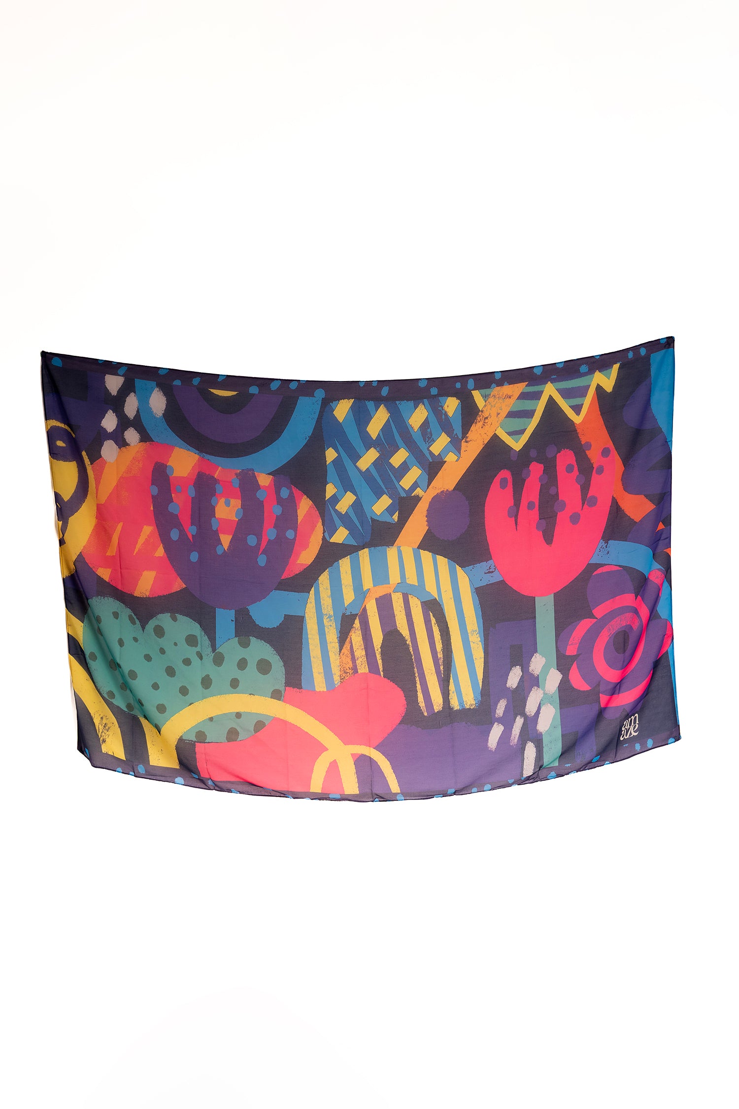 Flower power wrap coverup